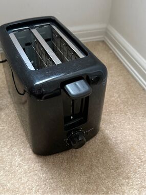 Elite Gourmet 2-Slice Cool Touch Toaster ECT1027B Black Compact Kitchen Toaster